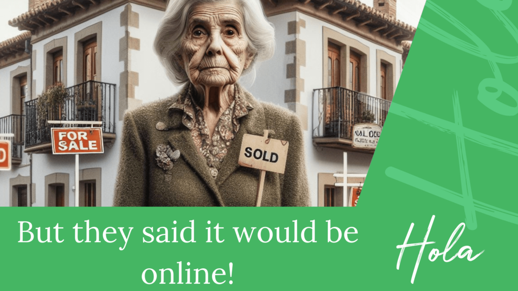 But they said it would be online